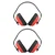 Minsales pack of 2 Earmuff - Hearing Protection 21 dB, Class A, Red & Black Colour, Free Size