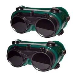 Minsales Pack of 2 Welding Goggles - Flip-up Filter Poly-carbonated Lens