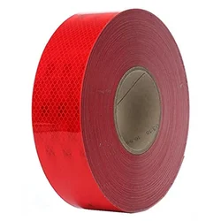Minsales Red 40 Meter 50 MM Reflective Tape, Radium, Water Proof