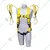 Minsales Safety Belt Harness - With Adjustable Scaffolding Double Lanyard Hook for Full Body Fall Protection