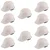 Heavy Duty Pack of 10 Ratchet Safety Helmet, White Colour, Hard Hat For Construction and Industrial Work