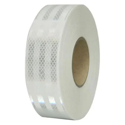 Minsales White 50 Meter 50 MM Reflective Tape, Radium, Water Proof