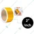 Minsales Yellow 40 Meter 50 MM Reflective Tape, Radium, Water Proof