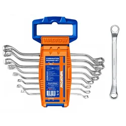 Wadfow Offset Ring Spanner Set 8pcs / 6Χ7 - 20Χ22 (WFR3208)