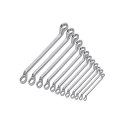 Mirror Finish Double Ring Elliptical 12 Pcs Spanners Set