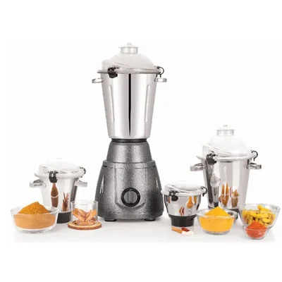 Vriom Hotel Bahubali 2100 Watts Metal Body Mixer Grinder with Coating and 4 Jars for Hotel and Catering Use