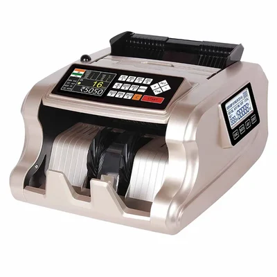 Dotpot Mix Note Counting Machine / Mix Value Currency Counting Machine | with Side Display (Golden & Silver)