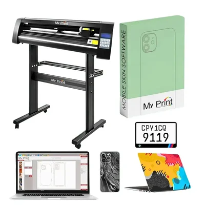 My Print 24 Inch Mobile Skin Cutting,Radium Sticker Cutting,Number Plate, Vinyl Cutting Machine For Business 