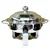 6 Ltr Round Chafing Dish of Modern Look and Stainless Steel Body for Hotel Purpose