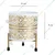 5 Inches Modern Style Golden White Metal Planter Pot with Stand for Garden and Home Decor