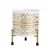5 Inches Modern Style Golden White Metal Planter Pot with Stand for Garden and Home Decor