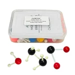Cometek Atomic Molecular Model Set for Chemistry Students | 60 Atoms + 26 Bonds, DIY Molecule Building Kit
