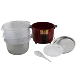 Premium Red Electric 660-Watts Automatic Momo Cooker Warmer