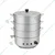 Aluminum 14 inch Electric Operated 3 Tier Momo Steamer with Tap, Rice, Corn Steamer For Commercial Use