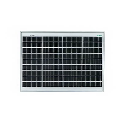 WAAREE 50W 12V Monocrystalline Solar Panel with High Efficiency Polycrystalline Cells, Weatherproof and PID-resistant