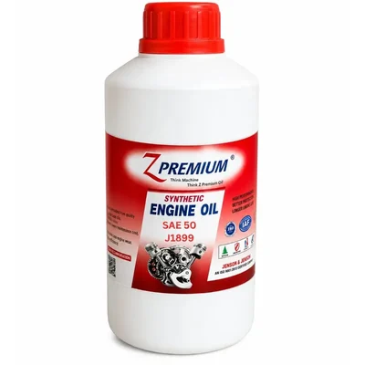 Z Premium SAE 50 J1899 (Multi-Pack 1L, 10L )Monograde Heavy Duty Engine Oil Wear Protection Lubricant(Capacity-1 L)