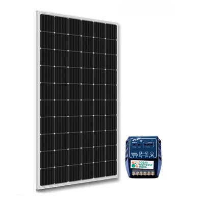 Solar Universe India Combo Set of 125 W Monocrystalline Solar Panel & 12 V - 10 Amp Smart Charge Controller