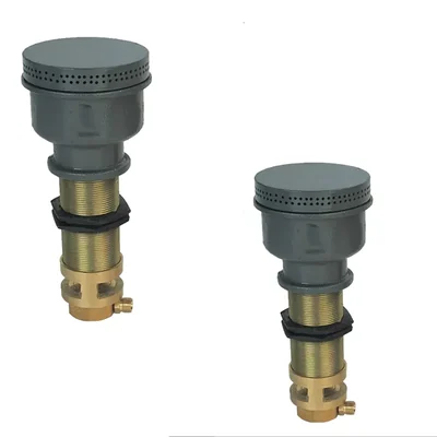 Pack of 2 Moon (M 35) Side Drilled Gas Burner With Head and Medium Assembly