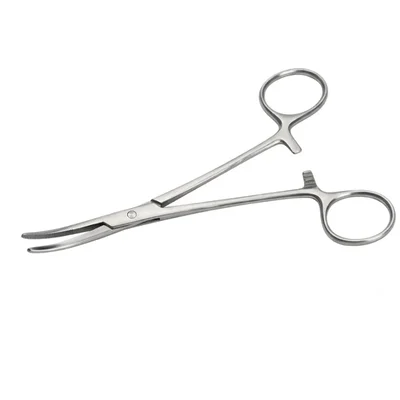 ConXport Mosquito Artery Forceps, 6 Inch Curved Hemostatic Ratcheted Clamp to Secure Bleeding Vessels & Tissue