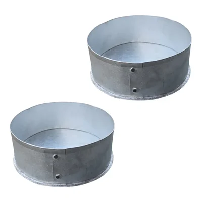 Aluminum Heavy Duty (Pack of 2) 10 inch Round Shape Cake Moulds for Bakery & Commercial Use