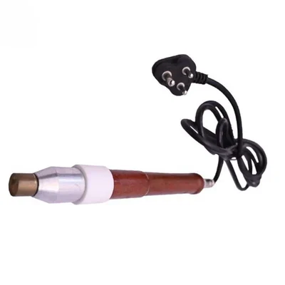 Dehorner Electric | Heavy Veterinary Tools | Destroys the Horn Cell I SS Rod Brass Tip With Wooden Handle (Pack of 1 Pc)
