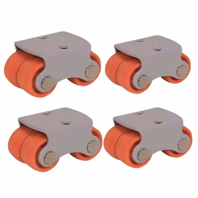 Ackwheel (A 122) Mini Moving Four Caster Wheel Fixed Type ( Pack of 4)