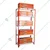 Premium Quality 72 x 30 x 12 Inch 5 Shelves Powder Coated Metal Rack For Multipurpose Use (24 Gauge Shelf & 18 Gauge Angle)(Color-White Shelves & Orange Angle)