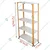 Premium Quality 72 x 30 x 12 Inch 5 Shelves Powder Coated Metal Rack For Multipurpose Use (24 Gauge Shelf & 18 Gauge Angle)(Color-White Shelves & Orange Angle)