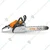 Stihl MS 182, 35.8-cc Petrol Chainsaw with 18 inch Guide Bar 