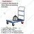 Suwas Trolley 400 kg Load Capacity Mild Steel Platform Trolley With 1 Year Warranty (SU-PT-002)