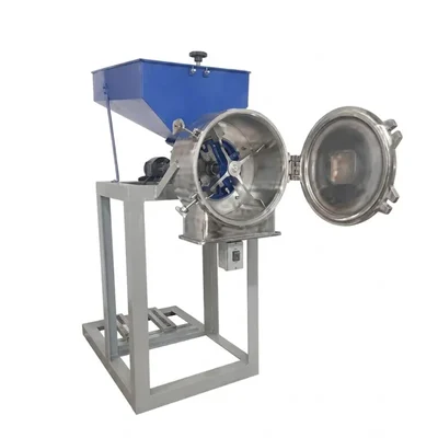 AMAR MS Double Chamber Pulverizer Machine with 2HP Motor, 15-20 KG/hr Capacity with Dual 4-Blade + 4-Blade Cutter System