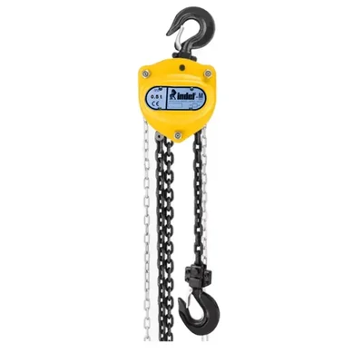 Bajaj Indef M Series 0.5 Ton Single Fall Chain Pulley Block With 6.3 mm Chain Dia (1 Year Warranty)(Chain Length-3 Meter)