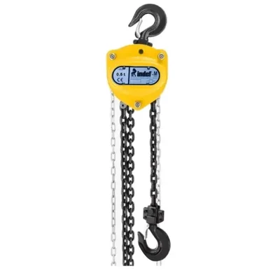 Bajaj Indef M Series 0.5 Ton Single Fall Chain Pulley Block With 6.3 mm Chain Dia(Chain Length-3 Meter)
