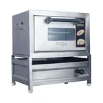 Mira Steel SS 10 x16 inch (25.4 x 40.64 Cm) Gas Operated Single Burner Pizza Oven