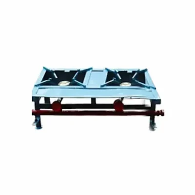 COCS Heavy Duty 2 Burner Commercial Gas Stove With Mild Steel Body