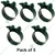 High Quality 2.5 Inch Screw Type MS Hose Clamp (Pack of 5 Pcs)