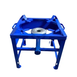 18 x 18 x 18 inch Mild Steel Jumbo Burner Gas Bhatti Including Pipe and Regulator