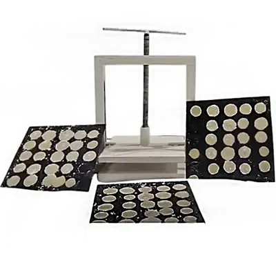 Vinayak Machines Manual Panipuri Press Machine with Mild Steel Body With 4 Sheets
