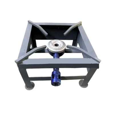 Mild Steel 12 x 12 x 6 Inch Single Burner Stove for Commercial Use