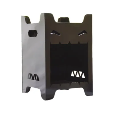 Heavy Duty Mild Steel Sigdi Rocket Stove Chula for Outdoor Cooking and Picnic Camping