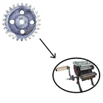 26 Teeth Mild Steel Gear(big) for Hand Operated Noodles Making Machine with 5 Inch Stainless Steel Roller