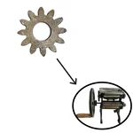 12 Teeth Mild Steel Gear(small) for Heavy Duty Hand Operated 6.5 inch Roller Noodles Making Machine, 20 Kg/hr