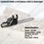 Greenleaf Professional 58-cc Petrol Chainsaw with 22 inch Guide Bar for Cutting Trees and Logging Woods | MT-CS5800