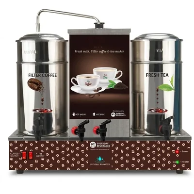 Everyday 230V Small Tea and Coffee Brewing Machine for Hotels & Cafes Semi-Automatic Three Stainless Steel Vessel MTC