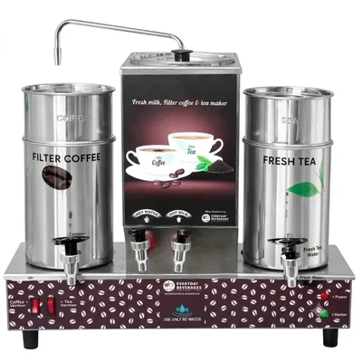 Everyday 230V Small Tea and Coffee Brewer for Offices & Cafeterias Semi-Automatic Stainless Steel Vending Machine MTC