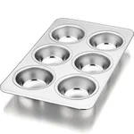 Aluminium Muffin Bakeware Tray 6 cavity for Muffins, Cupcakes and more