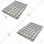 Aluminium 13 x 18 Inch, No. 8 Muffin Tray With 42 Baking Pots for Muffins, Cupcakes(Pack-2 Pcs)