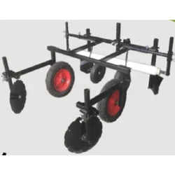 SPRAYMAN  Mulch Applicator with 32 Inch Iron Wheel and Kick Back Lock for SC-1000-NB Power Weeder