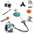 GRAMSTRONG Heavy Duty 4 Stroke Grass Cutter With 6 Attachments of Chainsaw, Weeder, Hedge Trimmer 3T Blade, TCT Blade, Nylon Trimmer