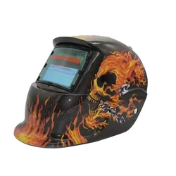 Shiv Alaska Auto Darkening Solar Power Welding Helmet  (Multi Colour)